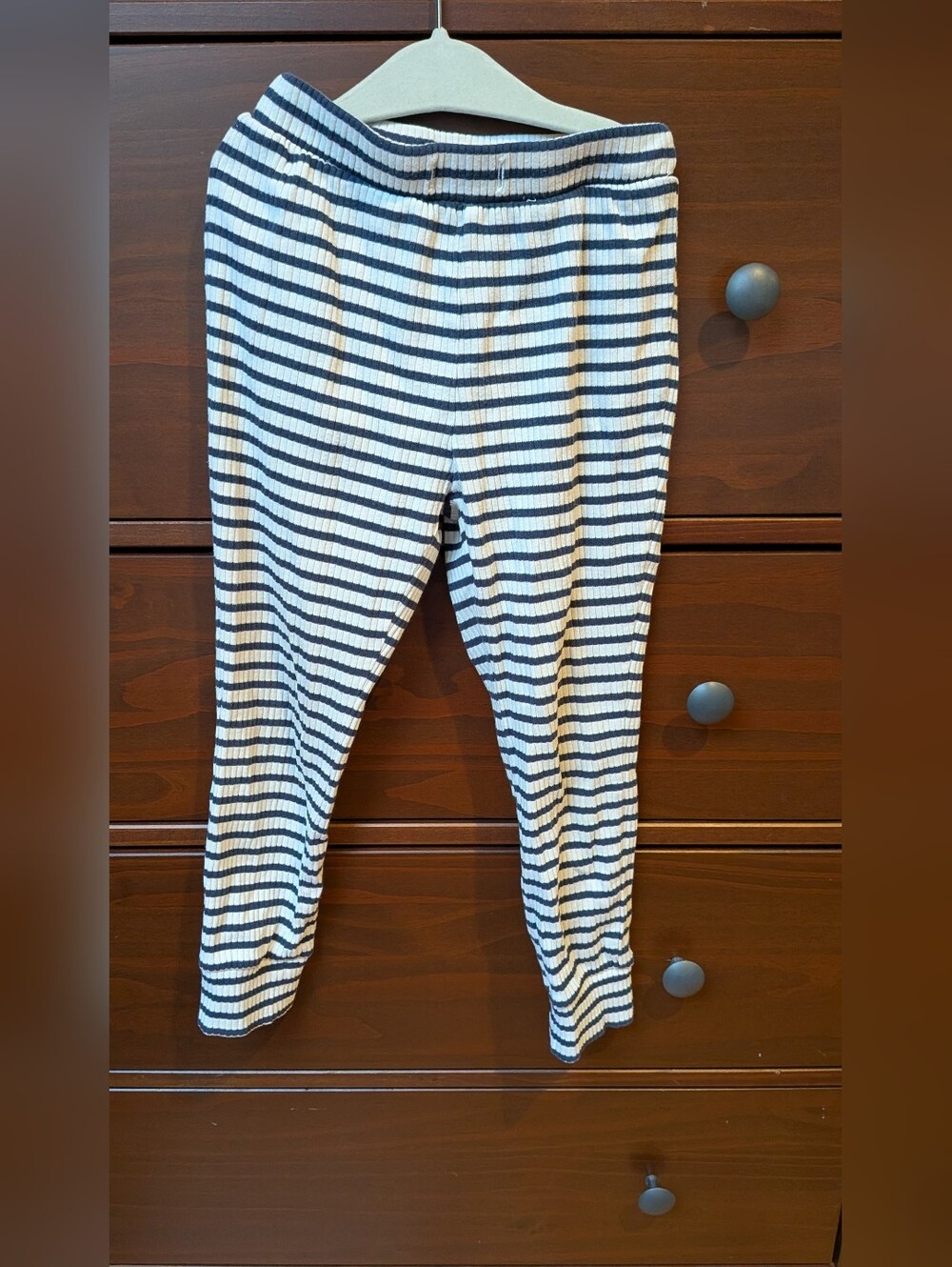 Crew Cuts Ribbed Navy Blue And White Pants Sz 4/5 B7